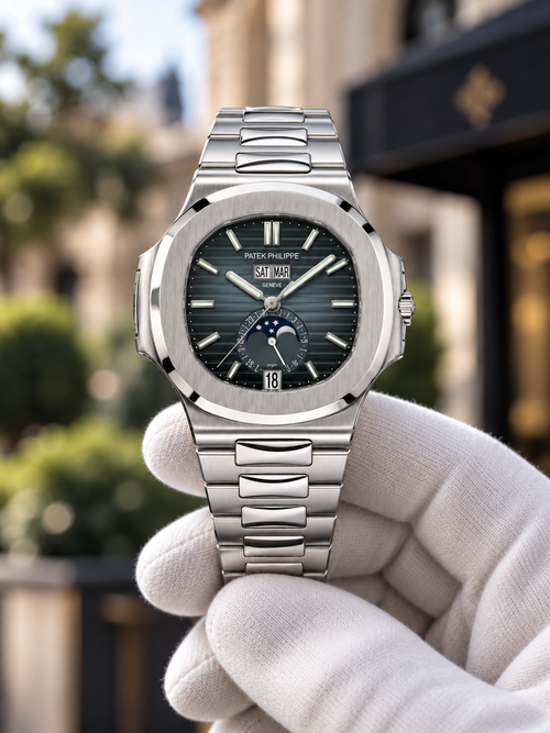 Patek Philippe Nautilus Annual Calendar Moon Phases 5726/1A-014 – Steel Bracelet