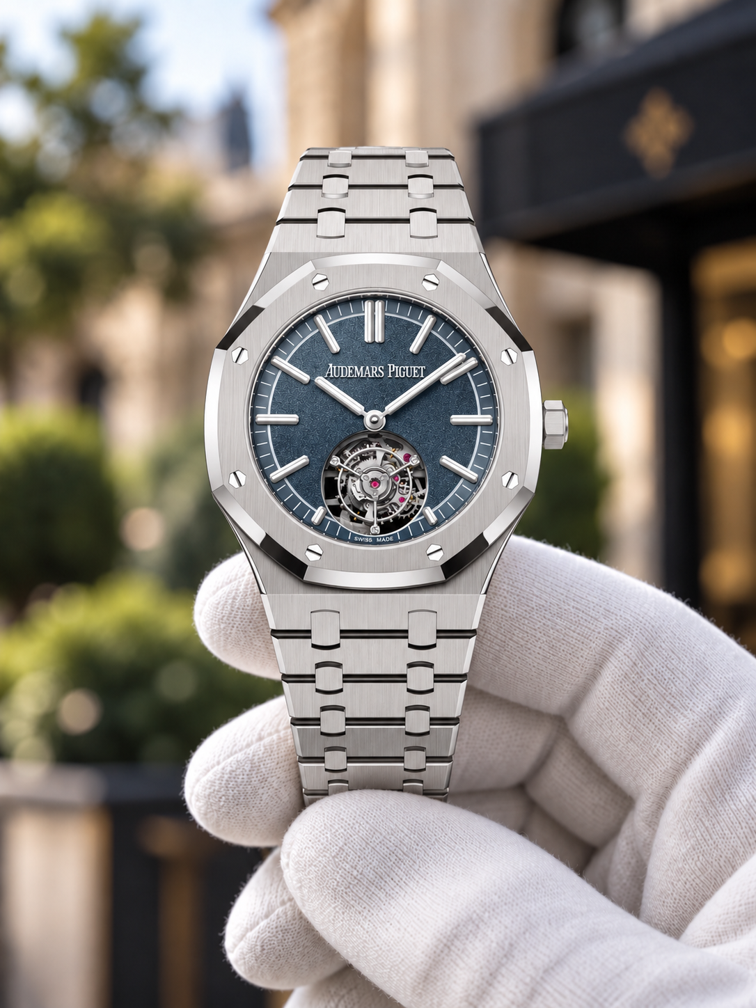 Audemars Piguet Royal Oak Tourbillon — Steel / Blue