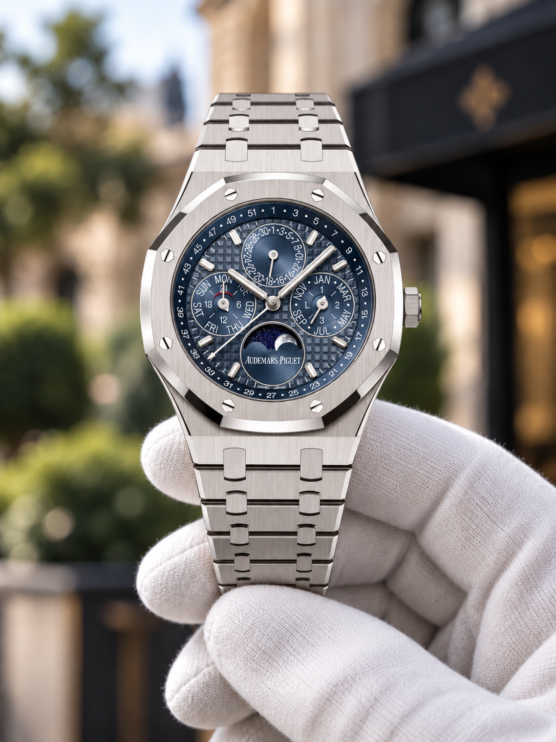 Audemars Piguet Royal Oak Perpetual Calendar — Steel / Blue