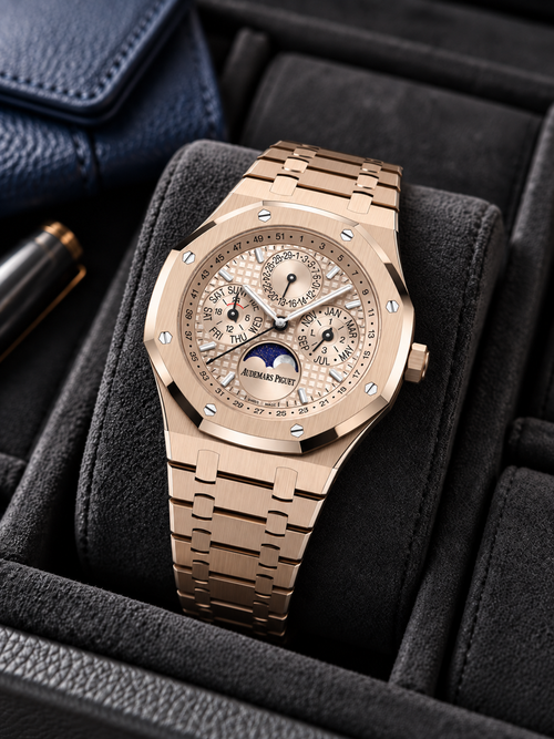 Audemars Piguet Royal Oak Perpetual Calendar — Rose Gold / Salmon