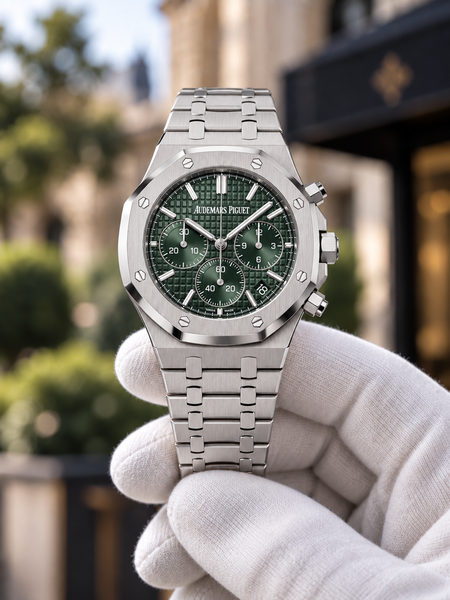 Audemars Piguet Royal Oak Selfwinding Chronograph— Green Dial