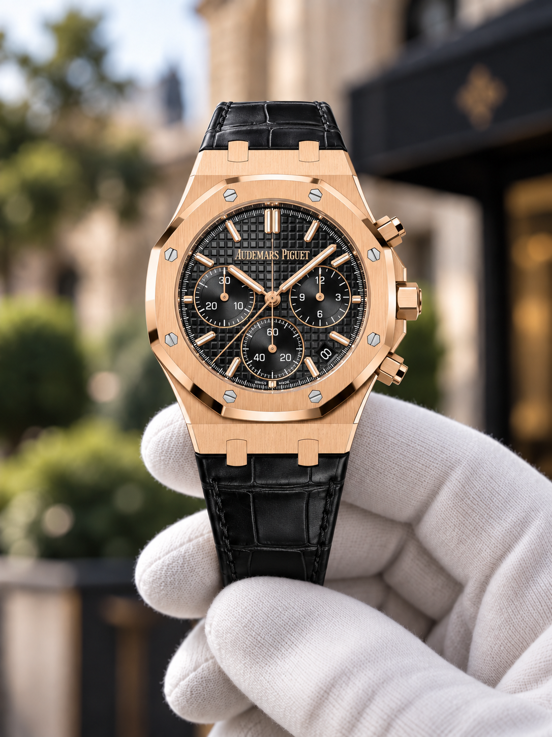 Audemars Piguet Royal Oak Selfwinding Chronograph — Gold / Black